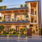 200 GAJ, CORNER, 6 BHK, DOUBLE STORY, SECTOR 123 GMADA SIDE, 8 CAR PARKING SPACE